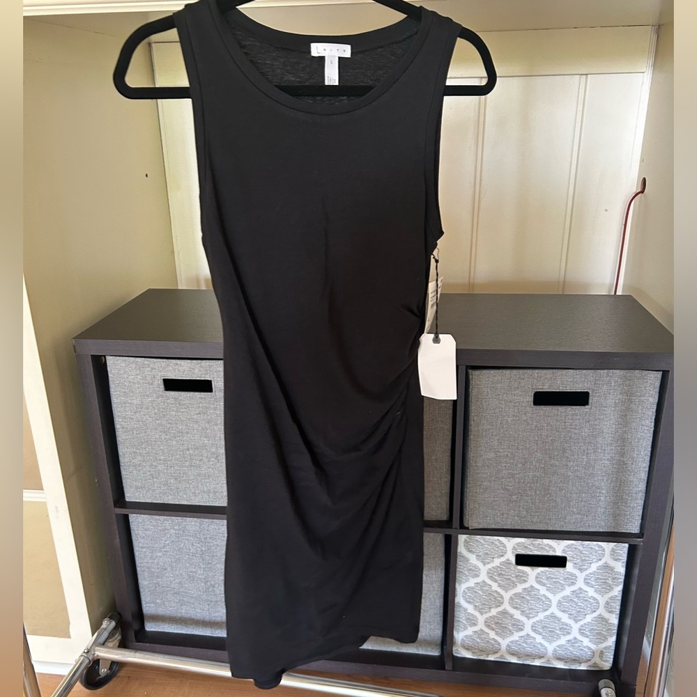 Leith long black dress